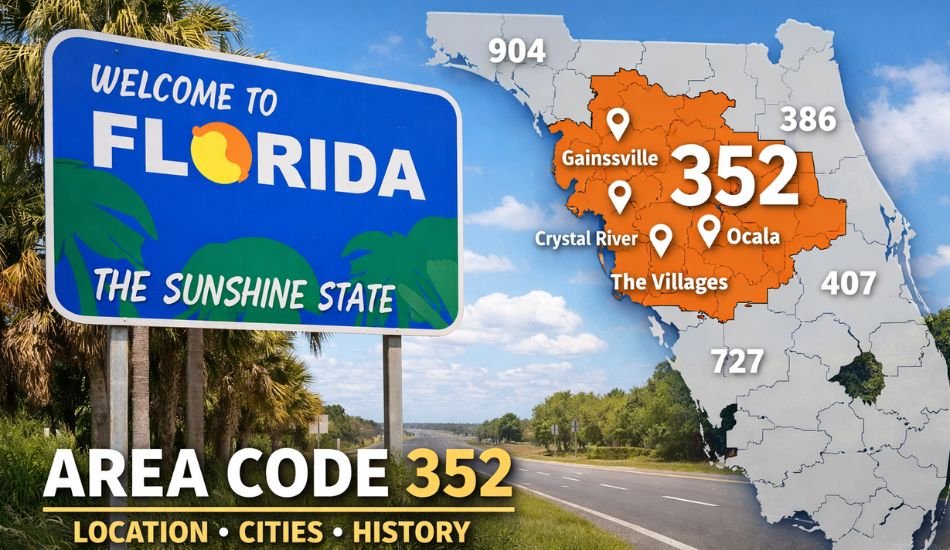 Area Code 352: Location, Cities, History & Complete Guide
